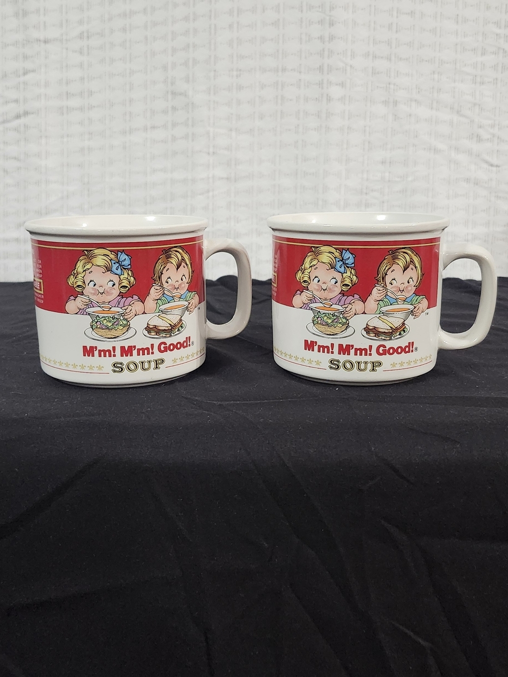 Vintage Campbells 'M'm! M'm! Good!' Soup Mugs - (Set of 2)